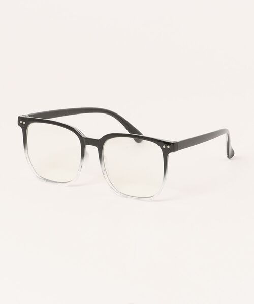 Burner（バーナー）の「【BLUR GLASS（ブラー・グラス）】調光グレーレンズ　スクエア　伊達メガネ blu-gls-14-7（メガネ・メンズ・ブラック系その他/ブラック・FREE）」の12枚目の写真