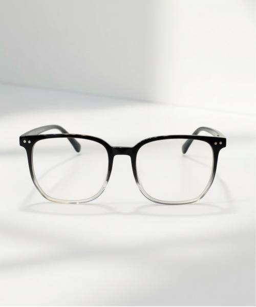 Burner（バーナー）の「【BLUR GLASS（ブラー・グラス）】調光グレーレンズ　スクエア　伊達メガネ blu-gls-14-7（メガネ・メンズ・ブラック系その他/ブラック・FREE）」の8枚目の写真