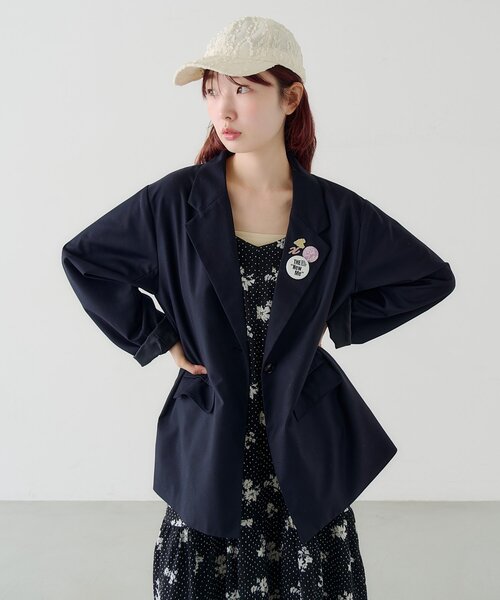 Kastane(カスタネ)の「【WEB先行/2サイズ展開/低身長サイズ】ドットフラワーキャミワンピース(ワンピース・レディース・ブラック/アイボリー・0/1)」の11枚目の写真