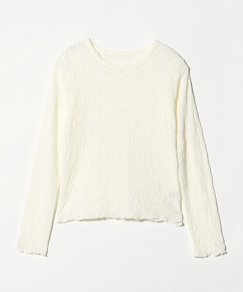 A DAY IN THE LIFE UNITED ARROWS(アデイインザライフユナイテッドアローズ)の「フラワーレース コンパクト プルオーバー <A DAY IN THE LIFE>(Tシャツ/カットソー・レディース・ダークグレー/オフホワイト・FREE)」の9枚目の写真