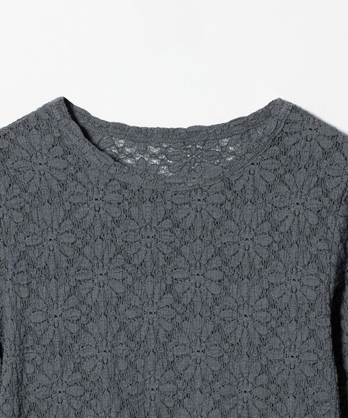A DAY IN THE LIFE UNITED ARROWS(アデイインザライフユナイテッドアローズ)の「フラワーレース コンパクト プルオーバー <A DAY IN THE LIFE>(Tシャツ/カットソー・レディース・ダークグレー/オフホワイト・FREE)」の14枚目の写真