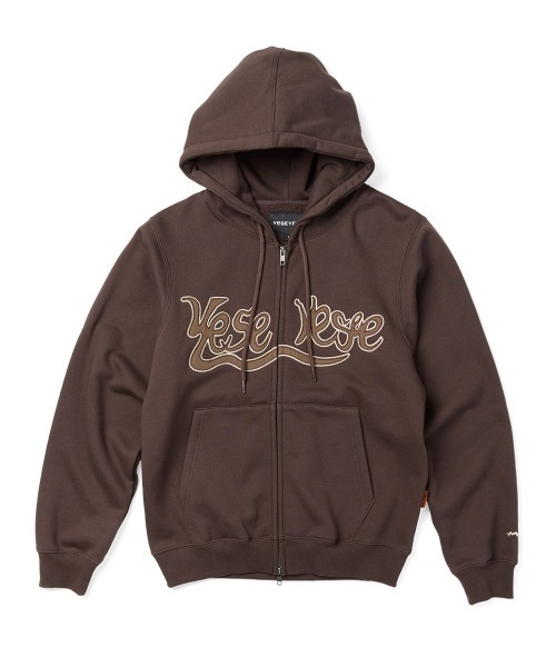 YESEYESEE(イエスアイシー)の「Y.E.S Snail Logo Zip-up Hoodie(パーカー・メンズ・ブラック/ダークブラウン・XL/L/M/S)」の2枚目の写真
