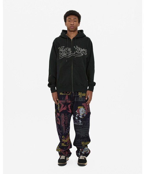 YESEYESEE(イエスアイシー)の「Y.E.S Snail Logo Zip-up Hoodie(パーカー・メンズ・ブラック/ダークブラウン・XL/L/M/S)」の9枚目の写真