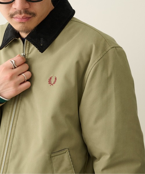 FRED PERRY(フレッドペリー)の「【FRED PERRY】COTTON CABAN JACKET J8535/カバンジャケット(その他アウター・メンズ・ブラック/ダークグリーン・S/XL/L/M)」の9枚目の写真