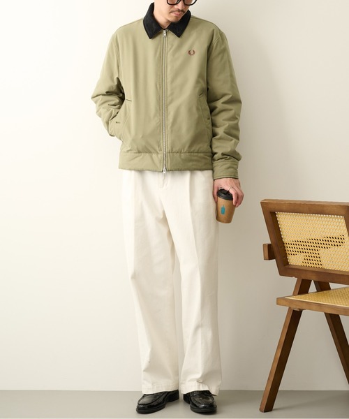 FRED PERRY(フレッドペリー)の「【FRED PERRY】COTTON CABAN JACKET J8535/カバンジャケット(その他アウター・メンズ・ブラック/ダークグリーン・S/XL/L/M)」の14枚目の写真