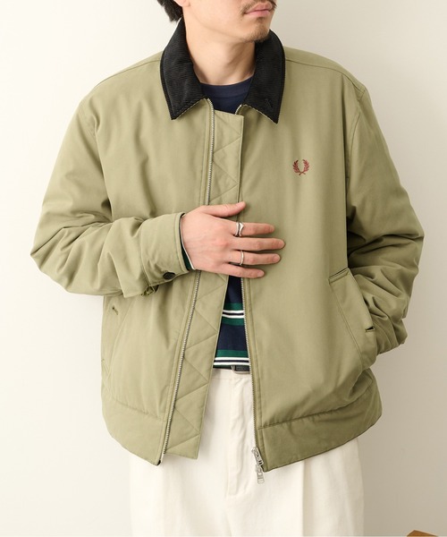 FRED PERRY(フレッドペリー)の「【FRED PERRY】COTTON CABAN JACKET J8535/カバンジャケット(その他アウター・メンズ・ブラック/ダークグリーン・S/XL/L/M)」の13枚目の写真