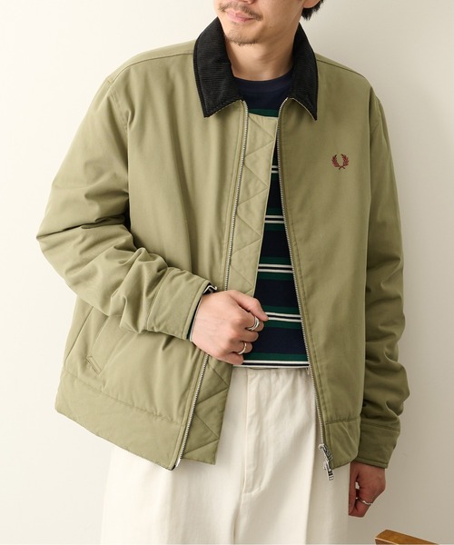 FRED PERRY(フレッドペリー)の「【FRED PERRY】COTTON CABAN JACKET J8535/カバンジャケット(その他アウター・メンズ・ブラック/ダークグリーン・S/XL/L/M)」の12枚目の写真