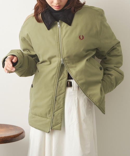 FRED PERRY(フレッドペリー)の「【FRED PERRY】COTTON CABAN JACKET J8535/カバンジャケット(その他アウター・メンズ・ブラック/ダークグリーン・S/XL/L/M)」の21枚目の写真