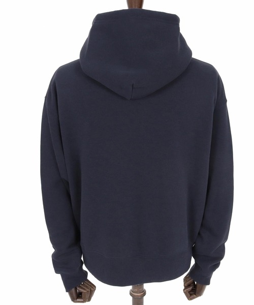 No Rain No Rainbow(ノーレインノーレインボー)の「mpa4067-10oz back fleece hoodie with pick patch ジップパーカー(NR26S-12)(パーカー・メンズ・ネイビー/ホワイト/ブラック・XL/L/M/S)」の7枚目の写真