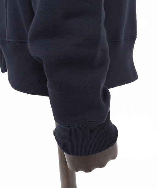 No Rain No Rainbow(ノーレインノーレインボー)の「mpa4067-10oz back fleece hoodie with pick patch ジップパーカー(NR26S-12)(パーカー・メンズ・ネイビー/ホワイト/ブラック・XL/L/M/S)」の11枚目の写真