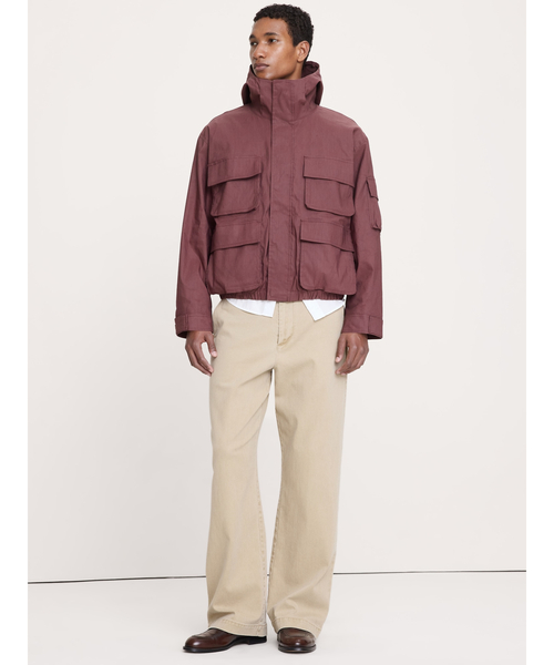 Banana Republic(バナナリパブリック)の「ヘンプブレンド フーデッド フィールド ジャケット(その他アウター・メンズ・バーガンディー・XL/L/M/S)」の5枚目の写真