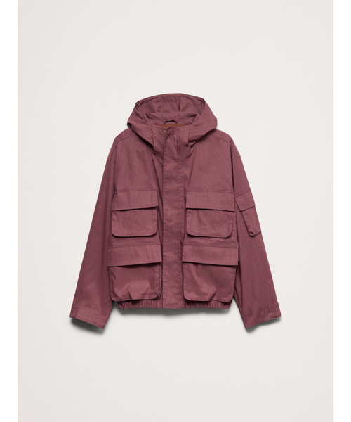 Banana Republic(バナナリパブリック)の「ヘンプブレンド フーデッド フィールド ジャケット(その他アウター・メンズ・バーガンディー・XL/L/M/S)」の6枚目の写真