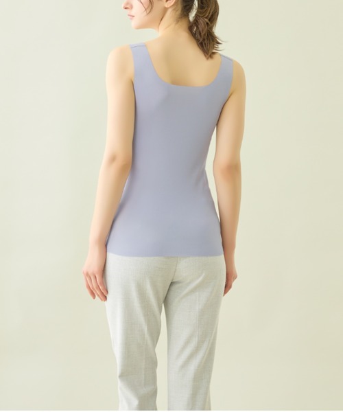 GUNZE(グンゼ)の「KIREILABO/キレイラボ 汗取り付きタンクトップ 完全無縫製×肌側オーガニックコットン100%(インナーウェア/肌着・レディース・ブラック/ブルー系その他/ベージュ系その他・MEDIUM/LARGE/X-LARGE)」の8枚目の写真