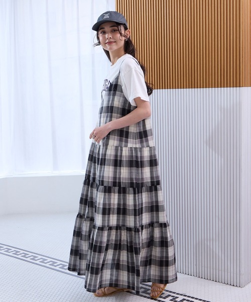 THE CRAFT CREW PRODUCTS（ザクラフトクループロダクツ）の「インドコットン ティアード切替 アソート キャミワンピース【THE CRAFT CREW PRODUCTS】（ワンピース・レディース・ブラック系/ブラック/ブラック系1/レッド/ブラウン/ネイビー系/オフホワイト・FREE）」の21枚目の写真