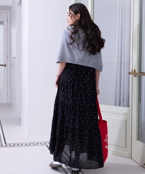 THE CRAFT CREW PRODUCTS（ザクラフトクループロダクツ）の「インドコットン ティアード切替 アソート キャミワンピース【THE CRAFT CREW PRODUCTS】（ワンピース・レディース・ブラック系/ブラック/ブラック系1/レッド/ブラウン/ネイビー系/オフホワイト・FREE）」の18枚目の写真