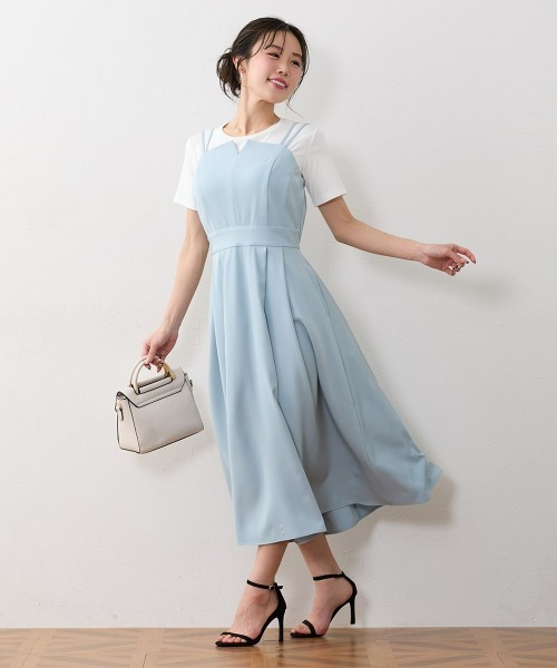 Nissen glamor(ニッセングラマー)の「【大きい胸専用】フレアキャミワンピース(ポケット付)(ワンピース・レディース・ライトブルー/ネイビー・LL/L/M)」の17枚目の写真