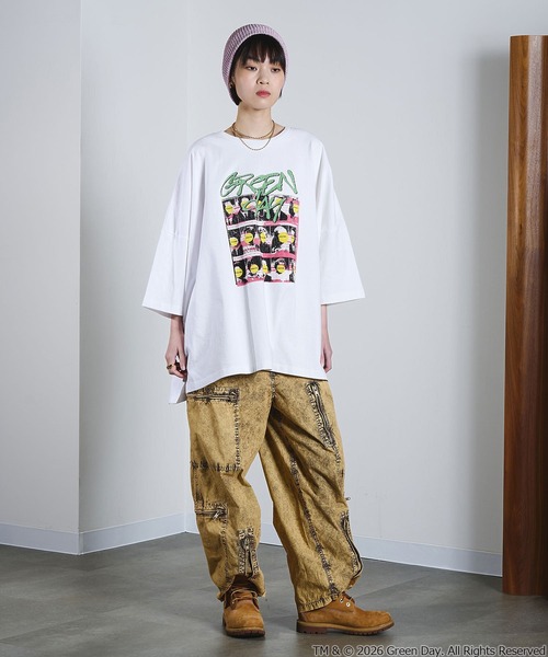GOOD ROCK SPEED（グッドロックスピード）の「【ROSE BUD別注】(GOOD ROCK SPEED)GREENDAY TSHIRT（Tシャツ/カットソー・レディース・ホワイト・ONE SIZE）」の4枚目の写真