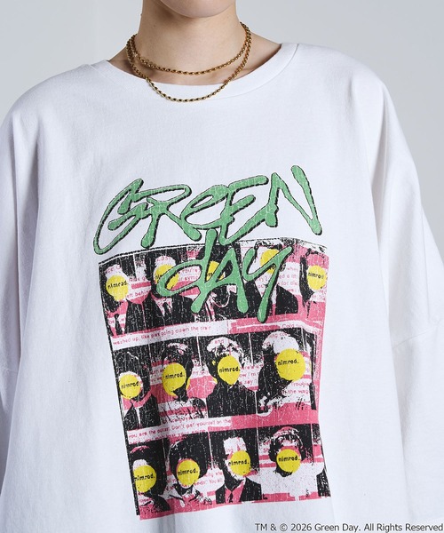 GOOD ROCK SPEED（グッドロックスピード）の「【ROSE BUD別注】(GOOD ROCK SPEED)GREENDAY TSHIRT（Tシャツ/カットソー・レディース・ホワイト・ONE SIZE）」の7枚目の写真