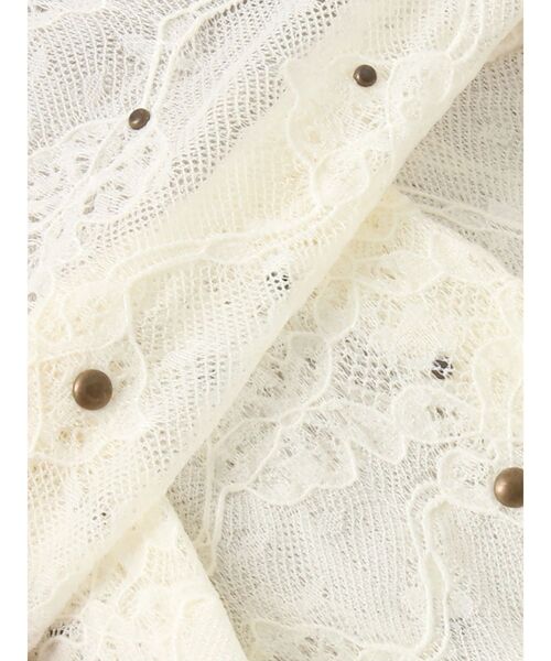 EVRIS（エヴリス）の「スタッズレースリボンシャツ（シャツ/ブラウス・レディース・アイボリー/ブラック・FREE）」の16枚目の写真
