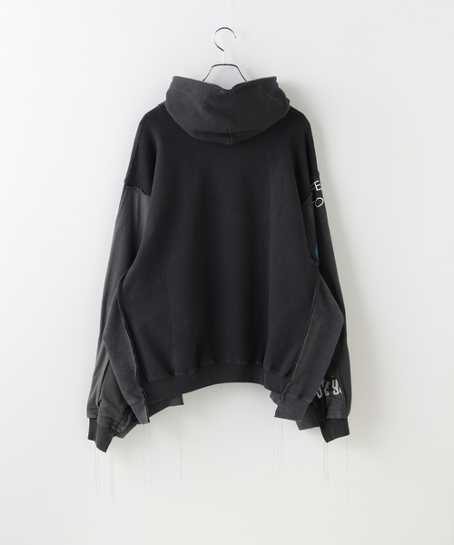 DISCOVERED（ディスカバード）の「DISCOVERED / ディスカバード Band Tee Dolman Zip Hoodie（パーカー・メンズ・ブラック・FREE）」の2枚目の写真