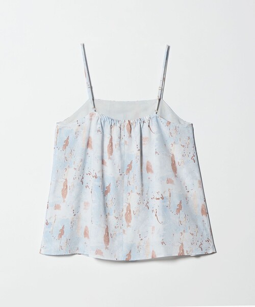 green label relaxing（グリーンレーベルリラクシング）の「マーブル プリント キャミソール（キャミソール・レディース・オフホワイト・FREE）」の2枚目の写真