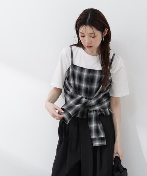 PROPORTION BODY DRESSING(プロポーションボディドレッシング)の「<a>シャツビスチェ / 1216119406(キャミソール・レディース・ブラック/ブルー・FREE)」の6枚目の写真