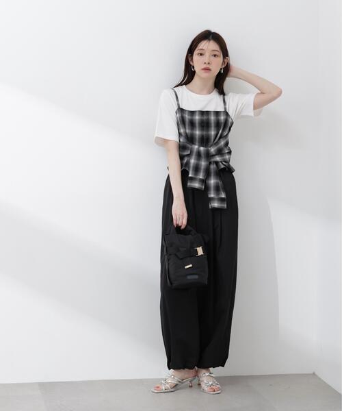PROPORTION BODY DRESSING(プロポーションボディドレッシング)の「<a>シャツビスチェ / 1216119406(キャミソール・レディース・ブラック/ブルー・FREE)」の7枚目の写真