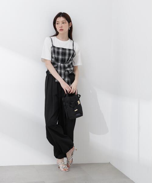 PROPORTION BODY DRESSING(プロポーションボディドレッシング)の「<a>シャツビスチェ / 1216119406(キャミソール・レディース・ブラック/ブルー・FREE)」の8枚目の写真