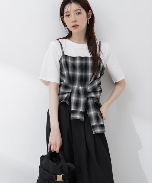 PROPORTION BODY DRESSING(プロポーションボディドレッシング)の「<a>シャツビスチェ / 1216119406(キャミソール・レディース・ブラック/ブルー・FREE)」の10枚目の写真