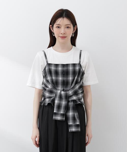 PROPORTION BODY DRESSING(プロポーションボディドレッシング)の「<a>シャツビスチェ / 1216119406(キャミソール・レディース・ブラック/ブルー・FREE)」の12枚目の写真