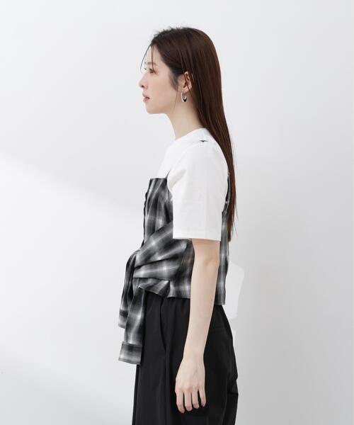 PROPORTION BODY DRESSING(プロポーションボディドレッシング)の「<a>シャツビスチェ / 1216119406(キャミソール・レディース・ブラック/ブルー・FREE)」の13枚目の写真