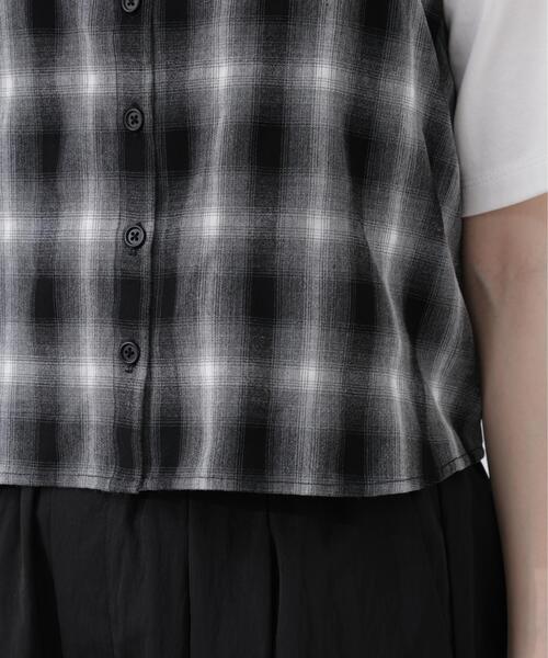 PROPORTION BODY DRESSING(プロポーションボディドレッシング)の「<a>シャツビスチェ / 1216119406(キャミソール・レディース・ブラック/ブルー・FREE)」の17枚目の写真
