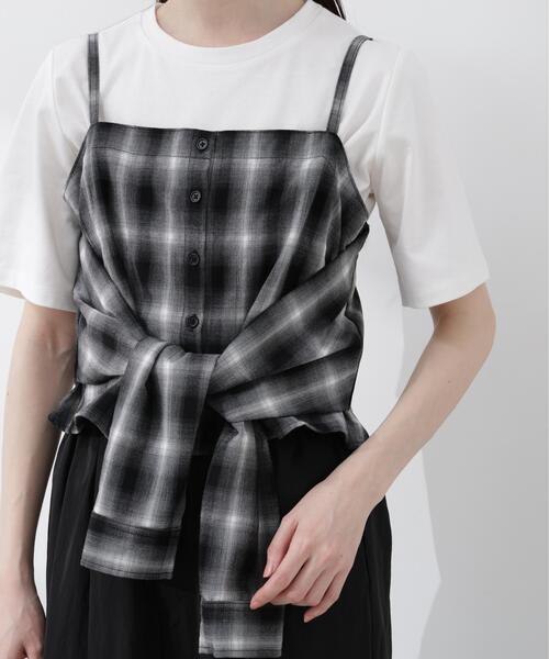 PROPORTION BODY DRESSING(プロポーションボディドレッシング)の「<a>シャツビスチェ / 1216119406(キャミソール・レディース・ブラック/ブルー・FREE)」の18枚目の写真