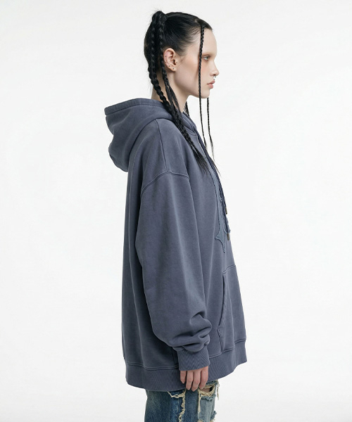 DILETTANTISME(ディレッタンティズム)の「ピグメントロゴフードパーカーbl(パーカー・レディース・その他・FREE)」の3枚目の写真