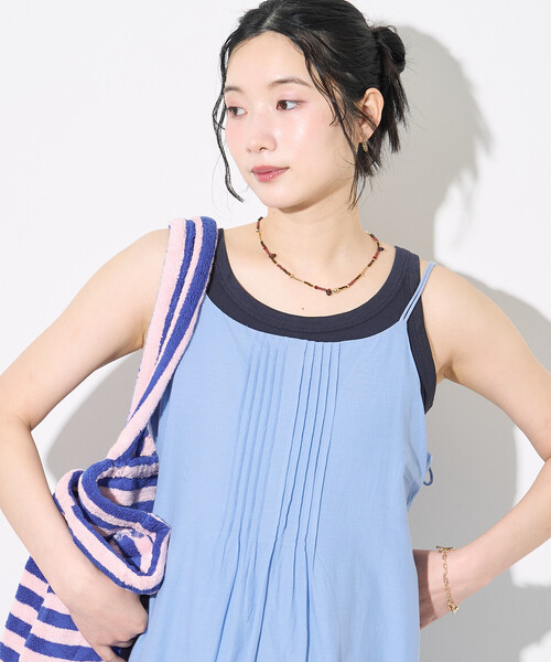 FREAK'S STORE（フリークスストア）の「インド バックオープン バルーンキャミワンピース（ワンピース・レディース・ターコイズブルー/ダークブラウン/ブラック/その他15・ﾌﾘ-）」の10枚目の写真