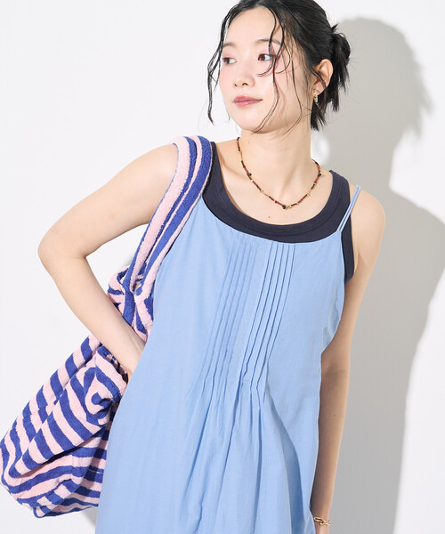 FREAK'S STORE（フリークスストア）の「インド バックオープン バルーンキャミワンピース（ワンピース・レディース・ターコイズブルー/ダークブラウン/ブラック/その他15・ﾌﾘ-）」の11枚目の写真