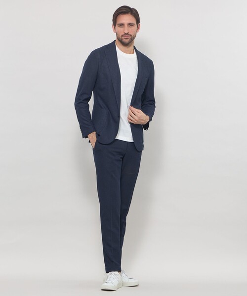 MACKINTOSH LONDON(マッキントッシュ ロンドン)の「【WEB・一部店舗限定】【BREASY JACKET】メランジメッシュジャージーセットアップパンツ(その他パンツ・メンズ・ネイビー/グレー系その他2/グレー・94/90/86/82/78)」の9枚目の写真