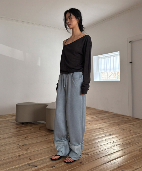 DIAGONAL(ダイアゴナル)の「OFF SHOULDER STRAP CARDIGAN (charcoal)(カーディガン/ボレロ・レディース・その他・FREE)」の5枚目の写真