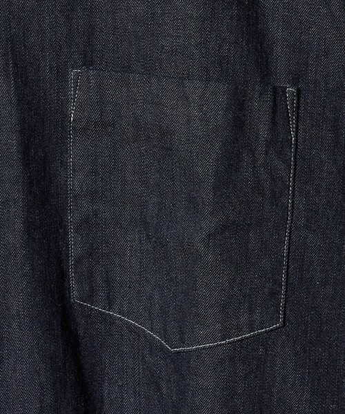 UNITED ARROWS（ユナイテッドアローズ）の「＜KURO＞DENIM SHIRT/デニム シャツ（カーディガン/ボレロ・メンズ・ネイビー・S/M/L）」の6枚目の写真