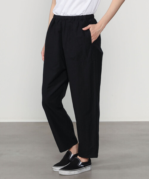 DANTON（ダントン）の「DANTON | コットンリネン イージーパンツ WOMEN（その他パンツ・レディース・ブラック/グレー系その他/アイボリー/オリーブ・36）」の6枚目の写真