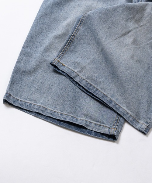 JOHN'S CLOSET(ジョンズクローゼット)の「【13】リジットデニム/ウォッシュ加工 ワイドショーツ/ジョーツ(デニムパンツ・メンズ・ネイビー/インディゴブルー/グレー/ブルー/ブラック・SMALL/MEDIUM/LARGE)」の22枚目の写真