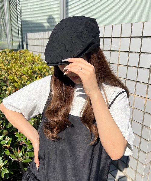 WC(ダブル シー)の「フラワーハンチング(ハンチング/ベレー帽・レディース・アイボリー/ブラック/ブラウン・FREE)」の19枚目の写真