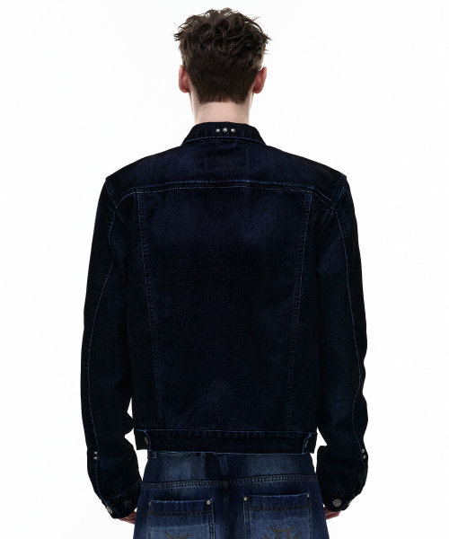 OPUS 0012（オーパス0012）の「Op. 03 OMEN VELVET DENIM JACKET BLACK（デニムジャケット・レディース・その他・MEDIUM/LARGE/SMALL）」の2枚目の写真