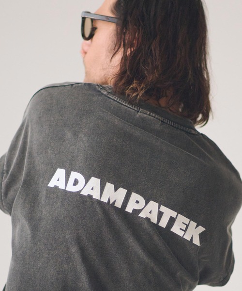 ADAM PATEK（アダムパテック）の「ADAMPATEK/basic logo aging sleeveless/ノースリーブカットソー（Tシャツ/カットソー・メンズ・ホワイト/グリーン/ピンク/ブラック・1/2）」の2枚目の写真