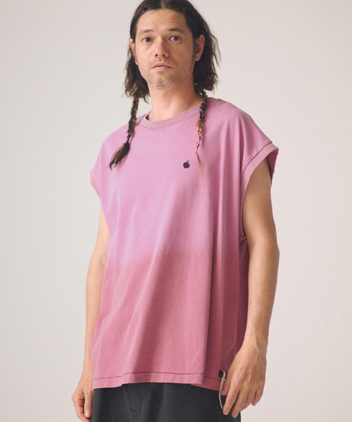 ADAM PATEK（アダムパテック）の「ADAMPATEK/basic logo aging sleeveless/ノースリーブカットソー（Tシャツ/カットソー・メンズ・ホワイト/グリーン/ピンク/ブラック・1/2）」の11枚目の写真