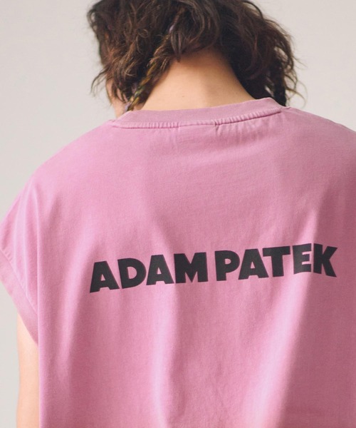 ADAM PATEK（アダムパテック）の「ADAMPATEK/basic logo aging sleeveless/ノースリーブカットソー（Tシャツ/カットソー・メンズ・ホワイト/グリーン/ピンク/ブラック・1/2）」の12枚目の写真