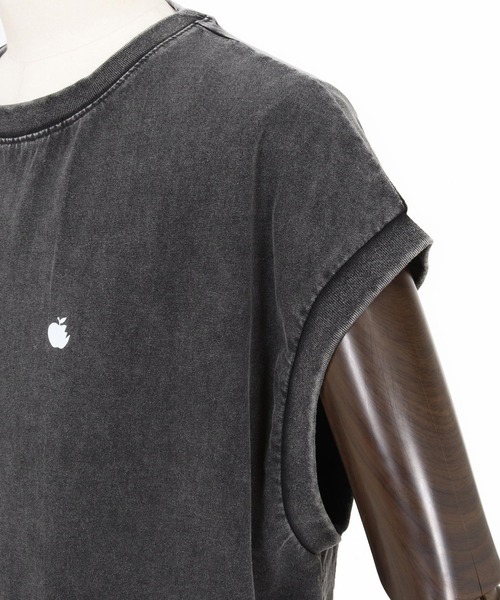 ADAM PATEK（アダムパテック）の「ADAMPATEK/basic logo aging sleeveless/ノースリーブカットソー（Tシャツ/カットソー・メンズ・ホワイト/グリーン/ピンク/ブラック・1/2）」の15枚目の写真