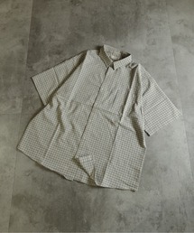many men many mind（メニーメンメニーマインド）の「MANYMENMANYMINDS / シアサッカーチェック/レギュラーカラーシャツ（シャツ/ブラウス）」