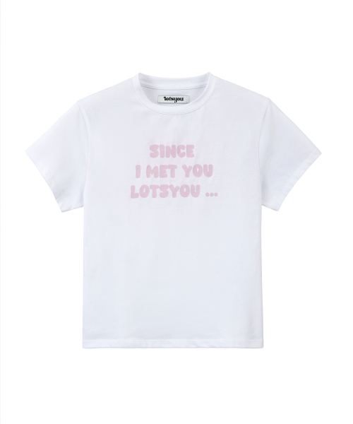 LOTSYOU(ロッツユー)の「lotsyou_I MET YOU Tee White(Tシャツ/カットソー・レディース・その他・ONESIZE)」の3枚目の写真