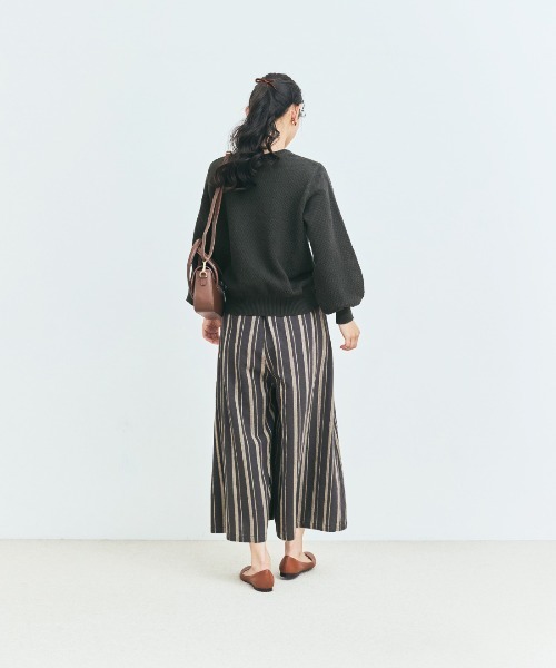 and myera（アンド マイラ）の「ａｎｄ　ｍｙｅｒａ　鹿の子のコットンセーター（ニット/セーター・レディース・チャコール/ホワイト/ライトブルー・LL/L/M/S）」の10枚目の写真